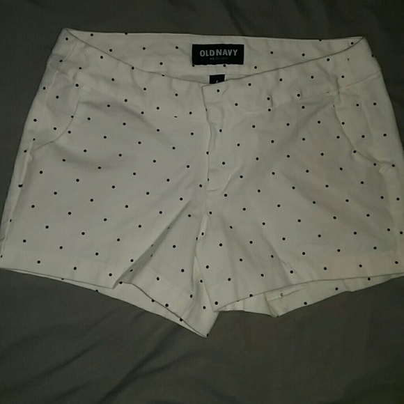 Old navy white with black dots shorts