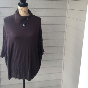 Oversized chocolate colored sweater! Cape like!