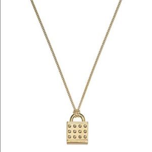 Michael Kors Astor Pave Padlock Necklace
