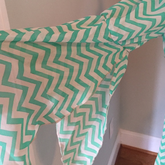 NWT Mint Chevron Top - Picture 3 of 3
