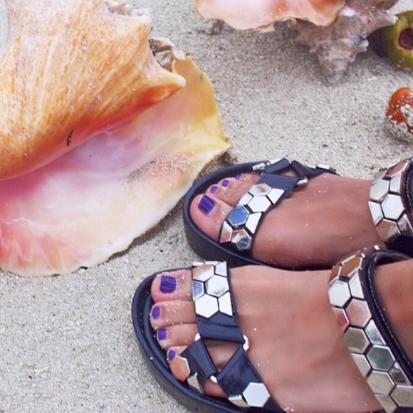 Jeffrey Campbell Studded Sandal LF - Picture 1 of 3