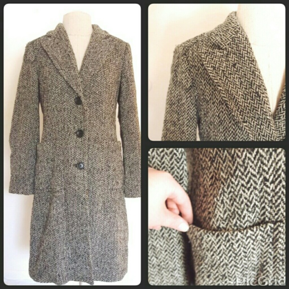 Banana republic herrinbone coat, m