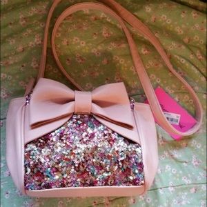Betsy Johnson pink fairy multi colored bag
