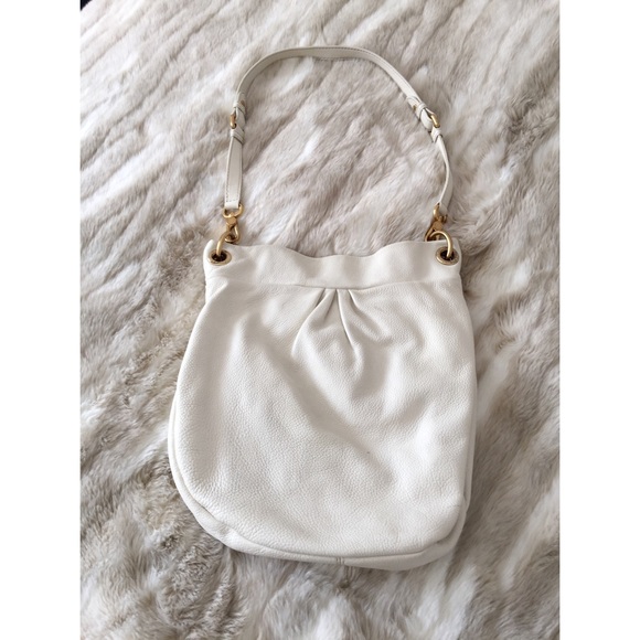 Marc Jacobs Classic Q Hillier Hobo, White/Gold - Picture 2 of 4
