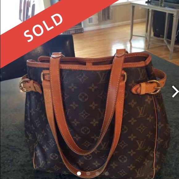Authentic Louis Vuitton Tote Bag Batignolles