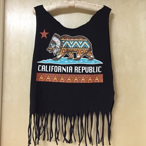 UO California bear DIY shirt