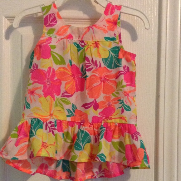 Floral short sleeve blouse