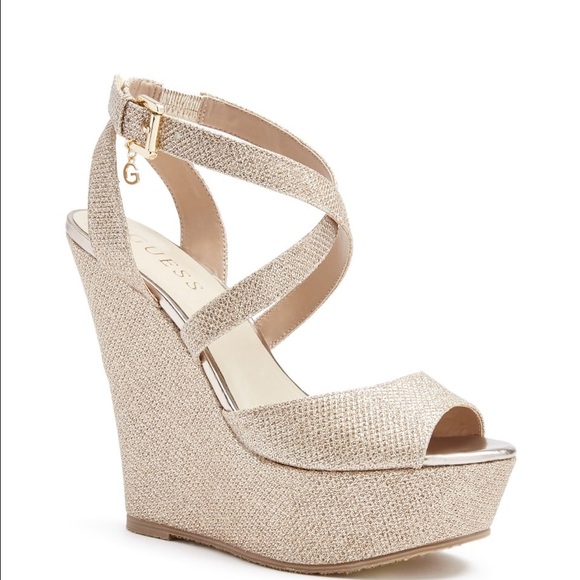 Guess wedge sandals 6.5