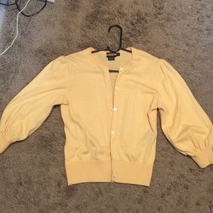 Rugby 3/4 sleeve crop cardigan