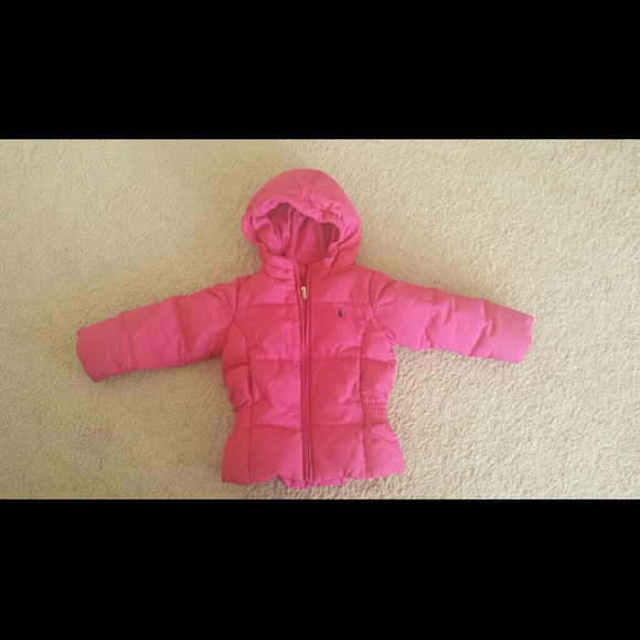 3T girls pink Ralph Lauren Polo coat