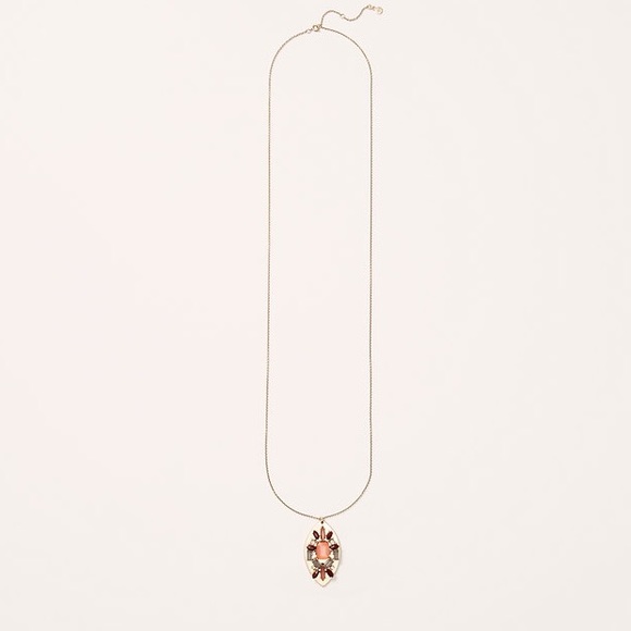 Peach pedant necklace