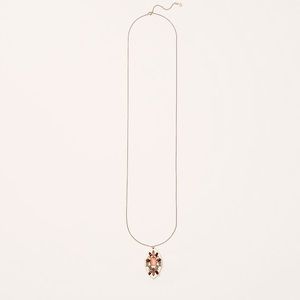 Peach pedant necklace