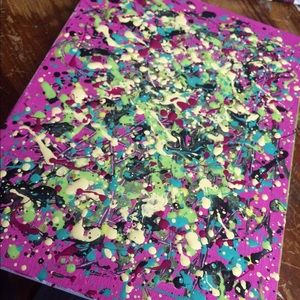 Splatter/swirl paintings handmade by yours truly!
