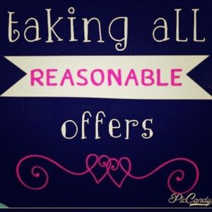 Please make reasonable offers 💋💋