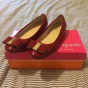 Kate Spade Red Patent Flats Kate Spade Red Patent Flats