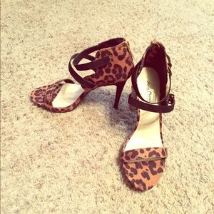 Leopard Sandal Heel {Best Offer}