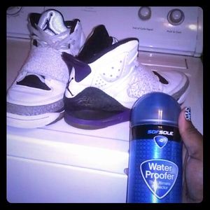 (OBO) Son Of Mars Jordan's(White,Purple&Black)