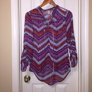 Aztec print top