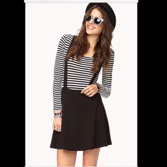 Black Overall Skirt