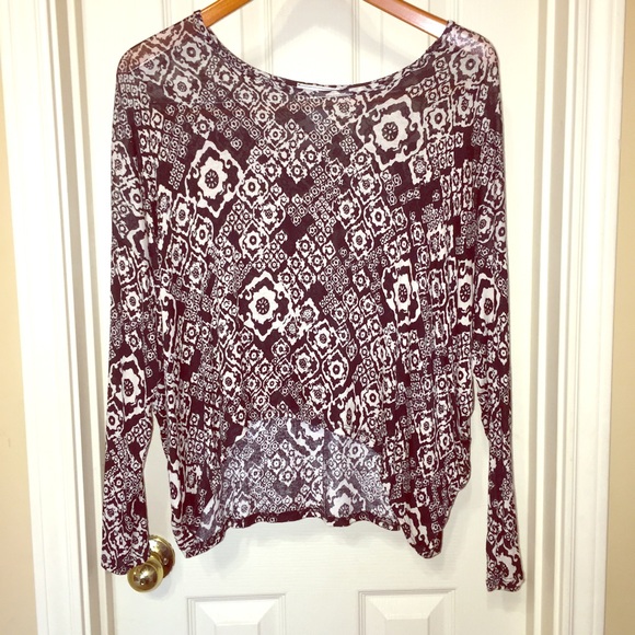 High low bat wing top