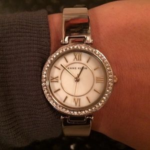 Anne Klein silver wristwatch