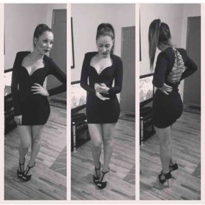 Nasty gal black dress