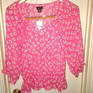 Sheer daisy top