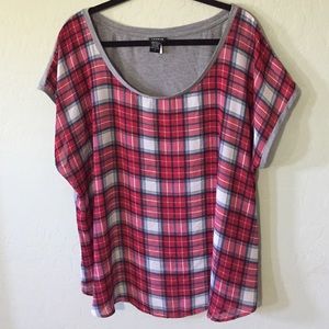 Women's plus size plaid Torrid top