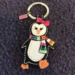 COACH penguin keychain
