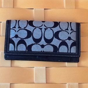 Authentic Coach Checkbook Holder