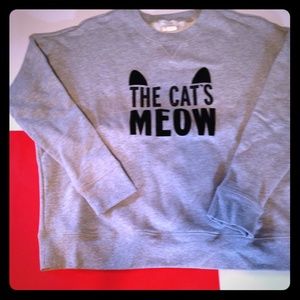 Kate Spade NWT The Cat's Meow pullover XS
