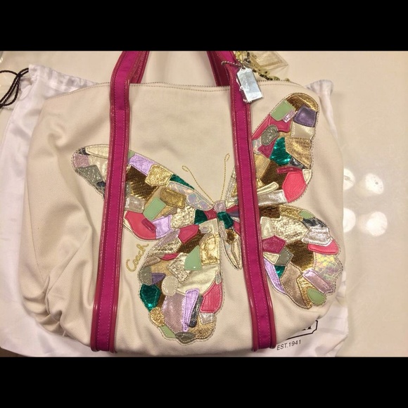 ‼️‼️LAST CHANCE ‼‼️⚡️⚡️️Coach Butterfly Glam Tote