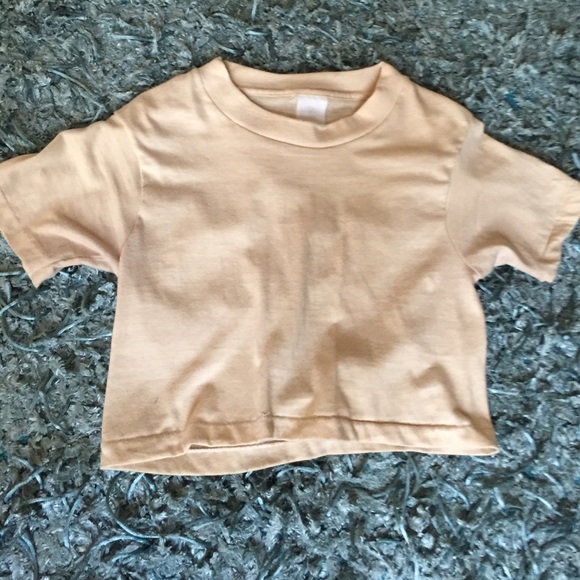 Tan Plain Crop top