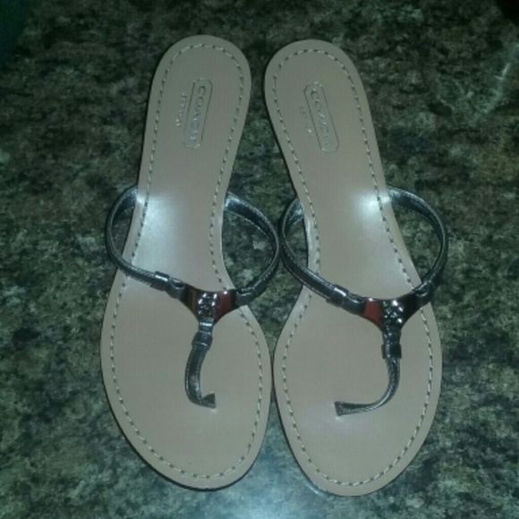 MARKDOWN $30.00 Coach wedge sandals