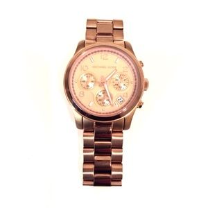 Michael Kors 'Runway' Rose Gold Plated Watch