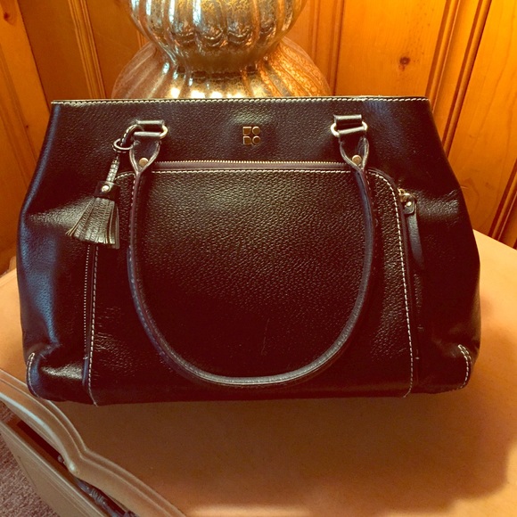 Kate Spade black leather handbag