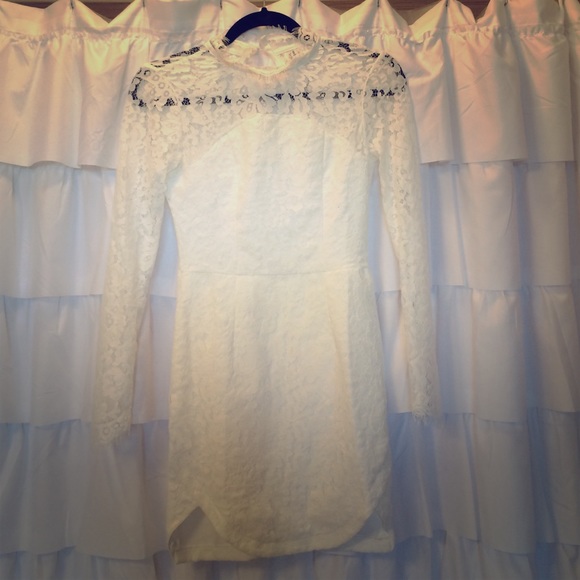 Angel Biba White Lace Dress