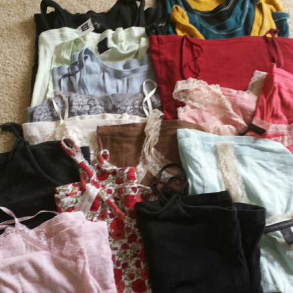 17 Tank tops. Gap. Old Navy. Papaya. Express
