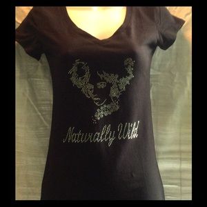 Naturally Wild rhinestone (bling) t-shirt.