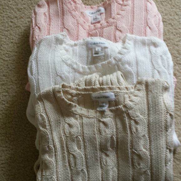 New Calvin Klein sweaters