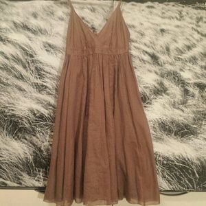 J Crew  brown cotton dress- size 6