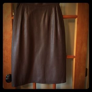 Leather skirt