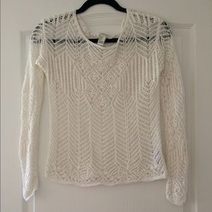 Forever 21 Crochet Sweater Size S