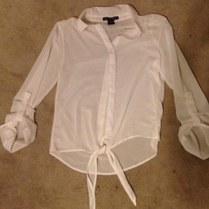 White work tie top