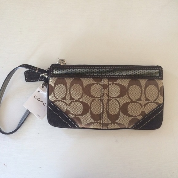 COACH mini zip clutch