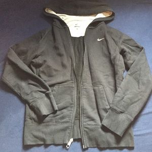 Black Nike zip up sweater