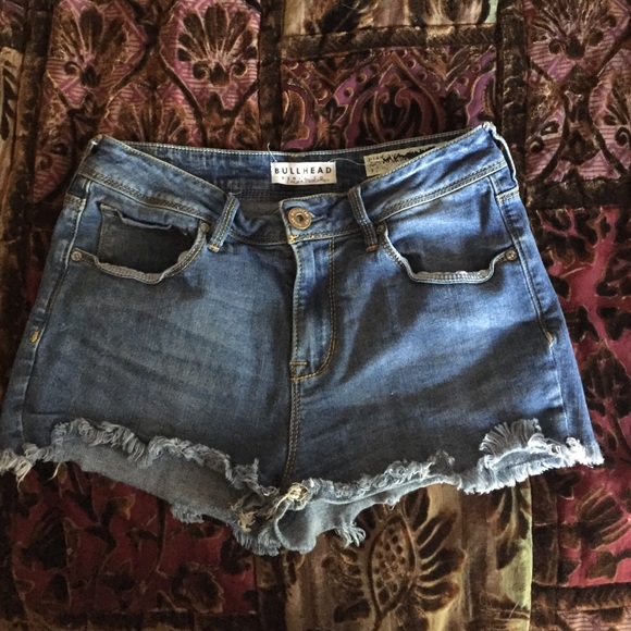 Bullhead High Rise Denim Shorts