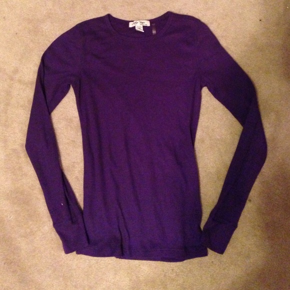 Simple purple long sleeve
