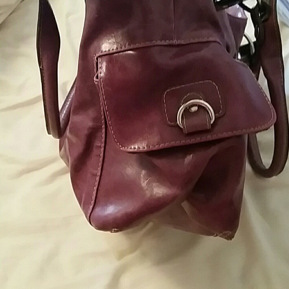 Deep purple handbag - Picture 3 of 4