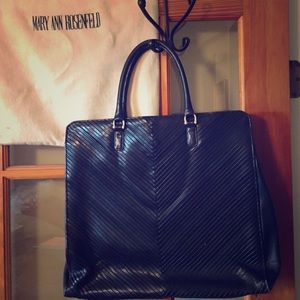 Large leather tote